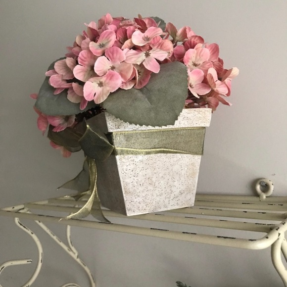Hydrangea flower pot artificial decor - Picture 2 of 5